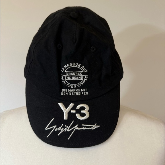 Y-3 Black Signature Embroidered Cap - Picture 3 of 6